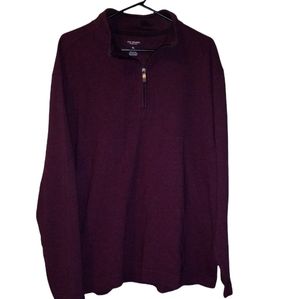 Van Heusen Never Tuck XL Maroon Men's Long Sleeve Sweatshirt
